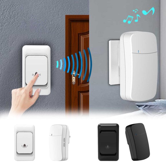 Viflosae Wireless Doorbell Household Electronic Remote Control Digital Dingdong Doorbell Children And Elderly Wireless Pager Electronics Gadgets