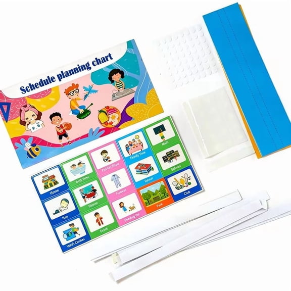60 Visual Routine Cards for Non-Verbal Autism & ADHD Kids Daily Schedule