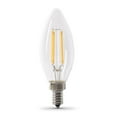 thumbnail image 1 of 60 W Equivalent Soft White B10 Dimmable Enhance Glass Candelabra Filament LED Light Bulb, 1 of 8