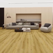 60" W X 9" Luxury SPC Vinyl Flooring 8.0mm, Waterproof Rigid Core Planks, Easy Click Lock DIY Installation, Wood Texture, for Home Bathroom Kitchen