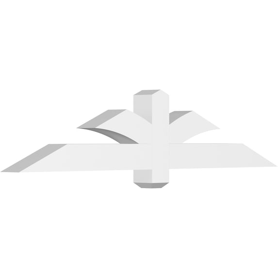60"W x 12 1/2"H x 4"D x 4"F, 5/12 Pitch, Redmond Architectural Grade PVC Gable Bracket