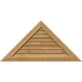 thumbnail image 1 of 60"W x 15"H Triangle Gable Vent (81 1/8"W x 20 3/8"H Frame Size) 6/12 Pitch: Unfinished, Non-Functional, Rough Sawn Western Red Cedar Gable Vent w/ Decorative Face Frame, 1 of 12