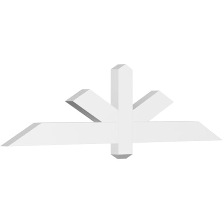 60"W x 15"H x 2"D x 4"F, 6/12 Pitch, Kennewick Architectural Grade PVC Gable Bracket