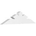 thumbnail image 1 of 60"W x 15"H x 4"D x 6"F, 6/12 Pitch, Saratoga Architectural Grade PVC Gable Bracket, 1 of 8