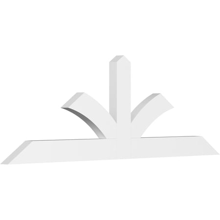 60"W x 20"H x 2"D x 4"F, 8/12 Pitch, Richland Architectural Grade PVC Gable Bracket