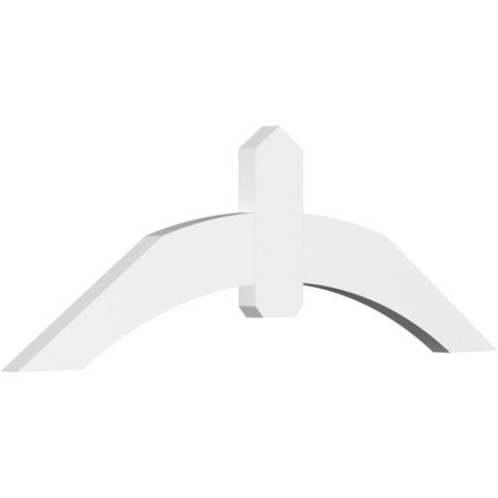 60"W x 20"H x 2"D x 6"F, 8/12 Pitch, Archdale Architectural Grade PVC Gable Bracket
