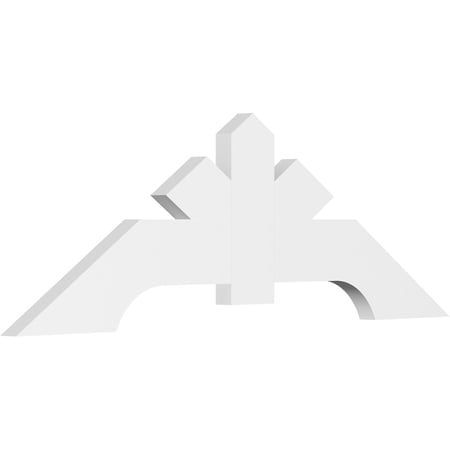 60"W x 20"H x 2"D x 6"F, 8/12 Pitch, Vanguard Architectural Grade PVC Gable Bracket
