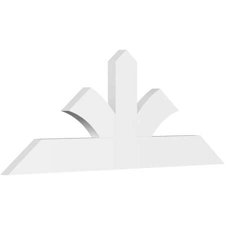 60"W x 22 1/2"H x 2"D x 6"F, 9/12 Pitch, Richland Architectural Grade PVC Gable Bracket