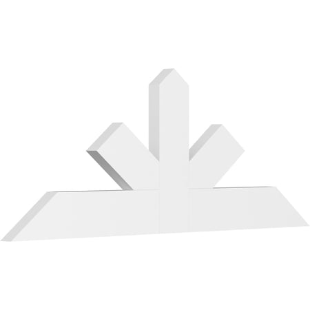 60"W x 22 1/2"H x 2"D x 6"F, 9/12 Pitch, Saratoga Architectural Grade PVC Gable Bracket