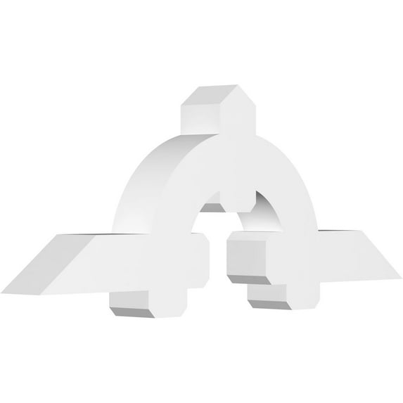 60"W x 22 1/2"H x 6"D x 6"F, 9/12 Pitch, Ericson Architectural Grade PVC Gable Bracket