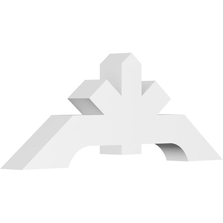 60"W x 22 1/2"H x 6"D x 6"F, 9/12 Pitch, Vanguard Architectural Grade PVC Gable Bracket
