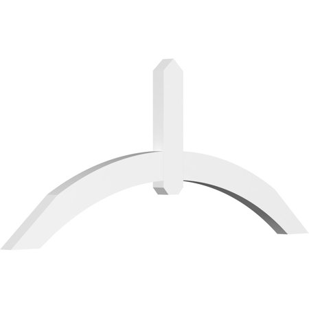 60"W x 25"H x 2"D x 4"F, 10/12 Pitch, Archdale Architectural Grade PVC Gable Bracket