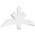 thumbnail image 1 of 60"W x 25"H x 2"D x 6"F, 10/12 Pitch, Alberta Architectural Grade PVC Gable Bracket, 1 of 8