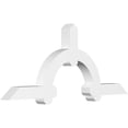 thumbnail image 1 of 60"W x 25"H x 4"D x 4"F, 10/12 Pitch, Ericson Architectural Grade PVC Gable Bracket, 1 of 8