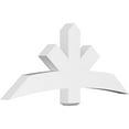 thumbnail image 1 of 60"W x 25"H x 4"D x 6"F, 10/12 Pitch, Alberta Architectural Grade PVC Gable Bracket, 1 of 8