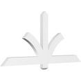 thumbnail image 1 of 60"W x 27 1/2"H x 2"D x 4"F, 11/12 Pitch, Redmond Architectural Grade PVC Gable Bracket, 1 of 8