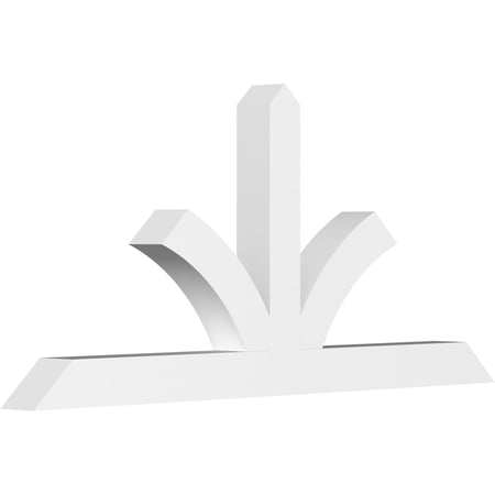 60"W x 27 1/2"H x 4"D x 4"F, 11/12 Pitch, Richland Architectural Grade PVC Gable Bracket