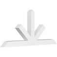 thumbnail image 1 of 60"W x 27 1/2"H x 4"D x 4"F, 11/12 Pitch, Saratoga Architectural Grade PVC Gable Bracket, 1 of 8