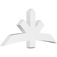 thumbnail image 1 of 60"W x 27 1/2"H x 4"D x 6"F, 11/12 Pitch, Alberta Architectural Grade PVC Gable Bracket, 1 of 8