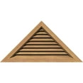 thumbnail image 1 of 60"W x 30"H Triangle Gable Vent (72 1/8"W x 36"H Frame Size) 12/12 Pitch: Unfinished, Functional, Smooth Western Red Cedar Gable Vent w/ Brick Mould Face Frame, 1 of 12