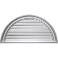 thumbnail image 1 of 60"W x 30"H x 1 1/4"P, Half Round Gable Vent Louver, Functional, 1 of 2