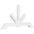 thumbnail image 1 of 60"W x 30"H x 2"D x 4"F, 12/12 Pitch, Vanguard Architectural Grade PVC Gable Bracket, 1 of 8