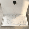 thumbnail image 1 of MORVANO 60"W x 32"D Rectangle Shower Base, Marble-Look Acrylic with Anti-Slip Texture, 1 of 11