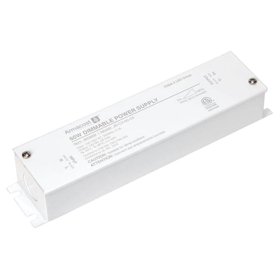60-Watt Dimmable 24-Volt DC TRIAC LED Transformer Driver with Enclosure