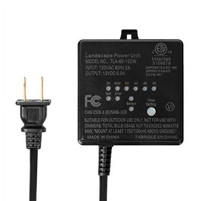 60 Watt Low Voltage Transformer for Landscape Lights Outdoor