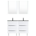 thumbnail image 1 of 60 White Vanity Set - Two 30 Sink Bases (LV4-C11-60-W), 1 of 4