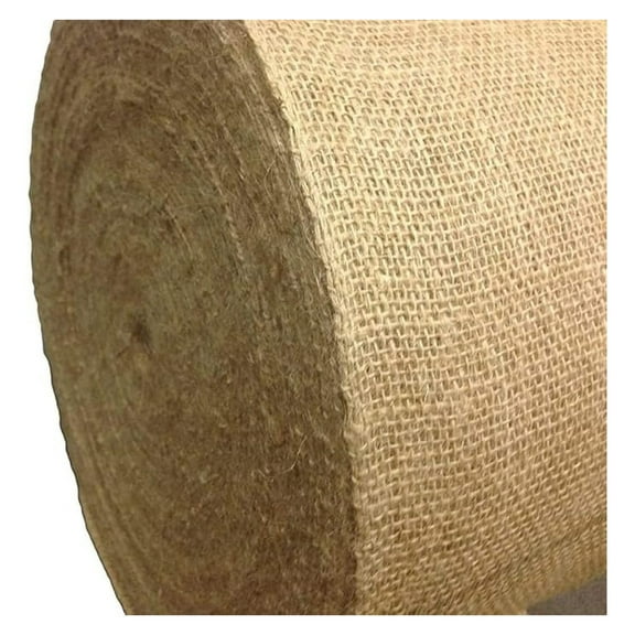 60" Wide 100% Natural Jute Upholstery Burlap Roll - 25 Yards