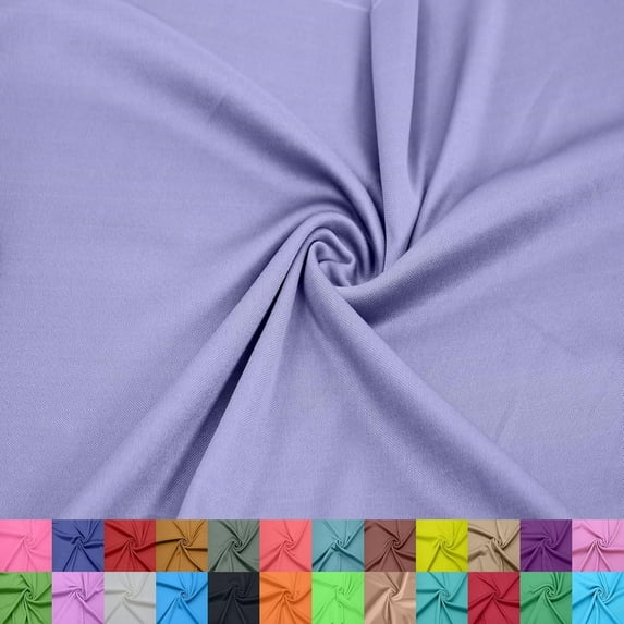 60" Wide 100% Polyester Interlock Lining –2-Way Stretch, Lightweight Knit Fabric by the Yard for Apparel, Maternity, Party Decorations, Drapery, Crafts & DIY.