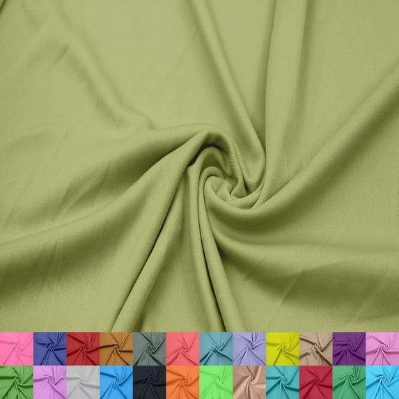 Stylish Fabric 60-Inch Interlock Lining Fabric, Solid Print, Light Fern.