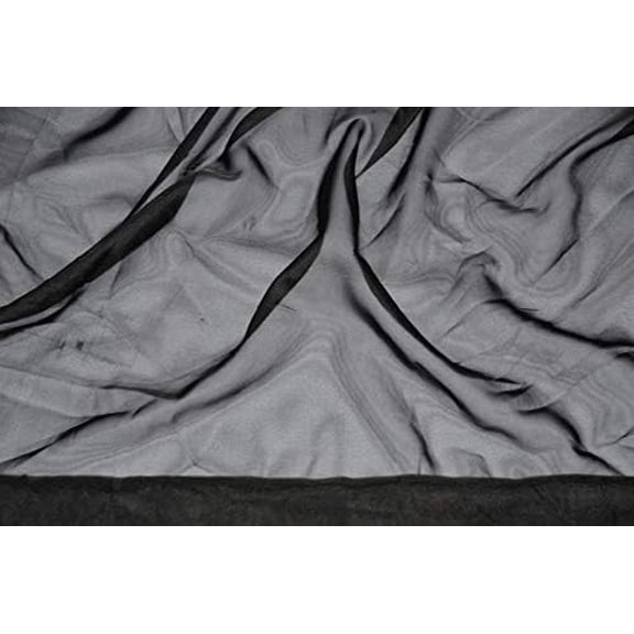 60" Wide (5ft Wide) Sheer Chiffon Fabric - Perfect for Draping Panels and Masking for Weddings, Events, Parties, Decorations, Backdrops
