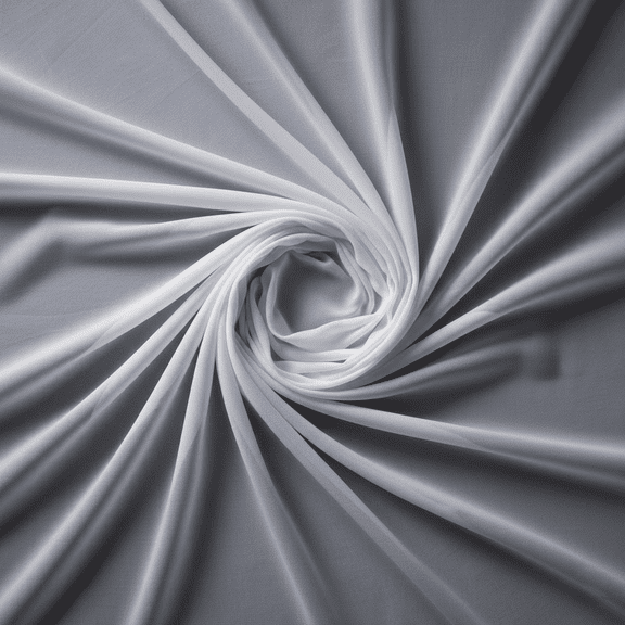 60" Wide (5ft Wide) White Sheer Chiffon Fabric - Perfect for Draping Panels and Masking for Weddings & Events (20 Yards)