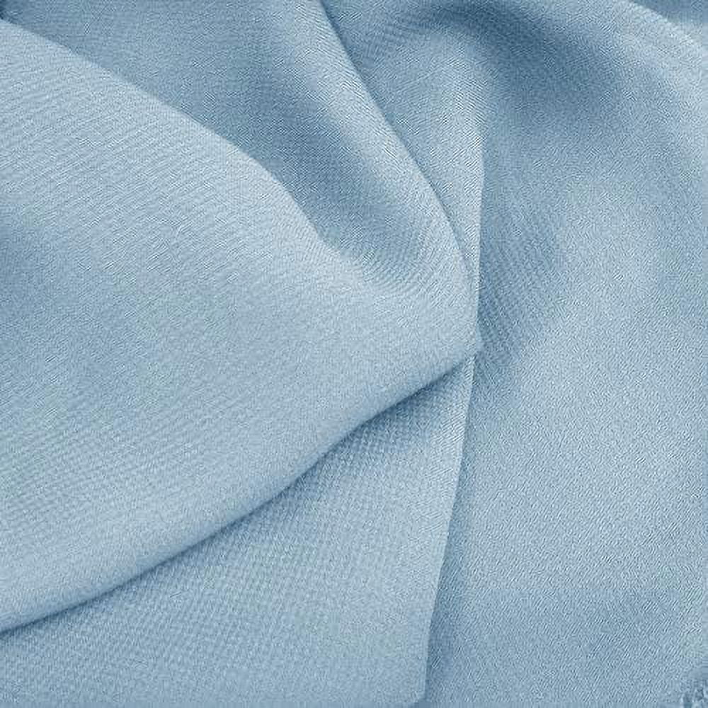 60" Wide Chiffon Fabric 100% Polyester - Perfect for Wedding Dresses, Elegant Gowns, DIY Decoration, Drapery - Babyblue, 50 Yards
