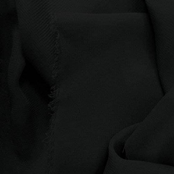 60" Wide Chiffon Fabric 100% Polyester - Perfect for Wedding Dresses, Elegant Gowns, DIY Decoration, Drapery - Black, 1 Yard