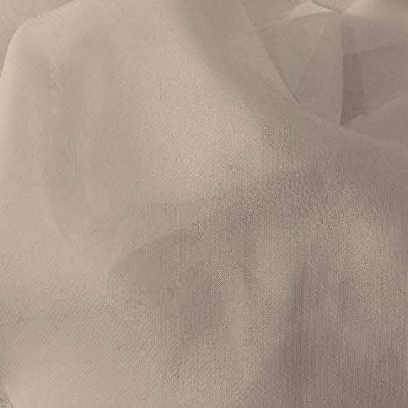 60" Wide Chiffon Fabric 100% Polyester - Perfect for Wedding Dresses, Elegant Gowns, DIY Decoration, Drapery - Champagne, 50 Yards