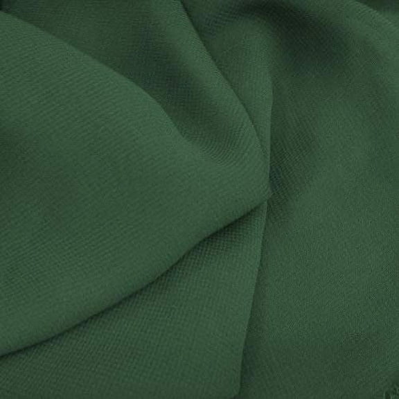 60" Wide Chiffon Fabric 100% Polyester - Perfect for Wedding Dresses, Elegant Gowns, DIY Decoration, Drapery - Huntergreen, 5 Yards