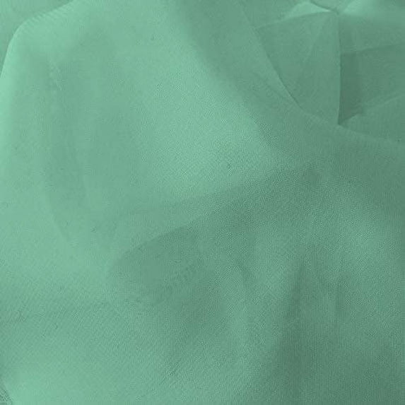 60" Wide Chiffon Fabric 100% Polyester - Perfect for Wedding Dresses, Elegant Gowns, DIY Decoration, Drapery - Mint, 1 Yard