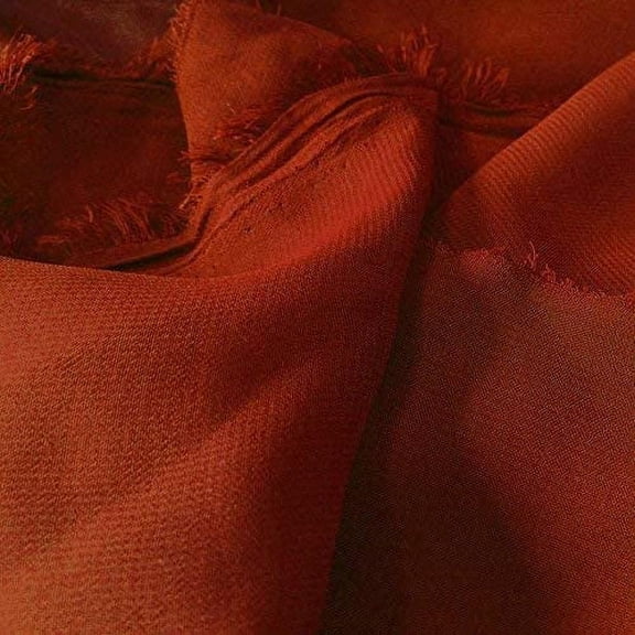 60" Wide Chiffon Fabric 100% Polyester - Perfect for Wedding Dresses, Elegant Gowns, DIY Decoration, Drapery - Rust, 10 Yards