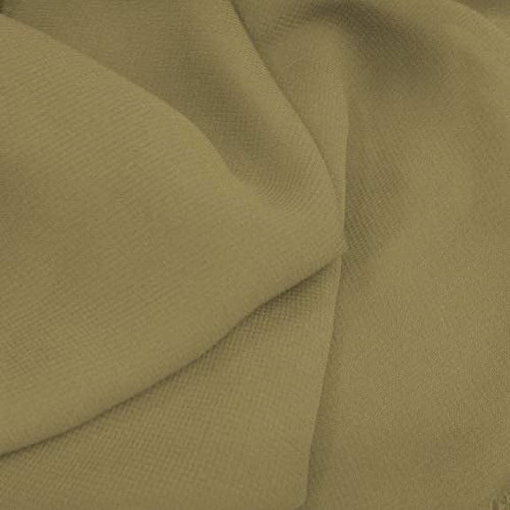 60" Wide Chiffon Fabric 100% Polyester - Perfect for Wedding Dresses, Elegant Gowns, DIY Decoration, Drapery - Sand, 5 Yards