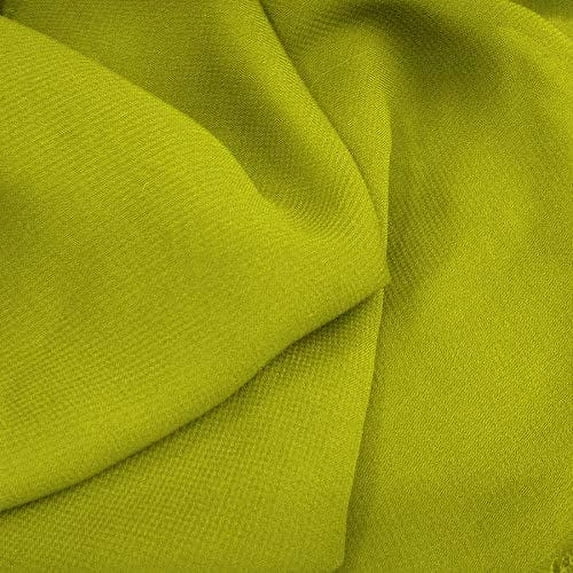 60" Wide Chiffon Fabric 100% Polyester - Perfect for Wedding Dresses, Elegant Gowns, DIY Decoration, Drapery - Yellow, 25 Yards