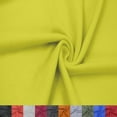thumbnail image 1 of 60" Wide Poly Rayon Spandex Hacci Brushed Knit Fabric by The Yard - 200GSM, Medium Weight - Soft & Breathable, 4-Way Stretch - Draperies, Apparel & DIY Projects- Bright Yellow, 1 of 5