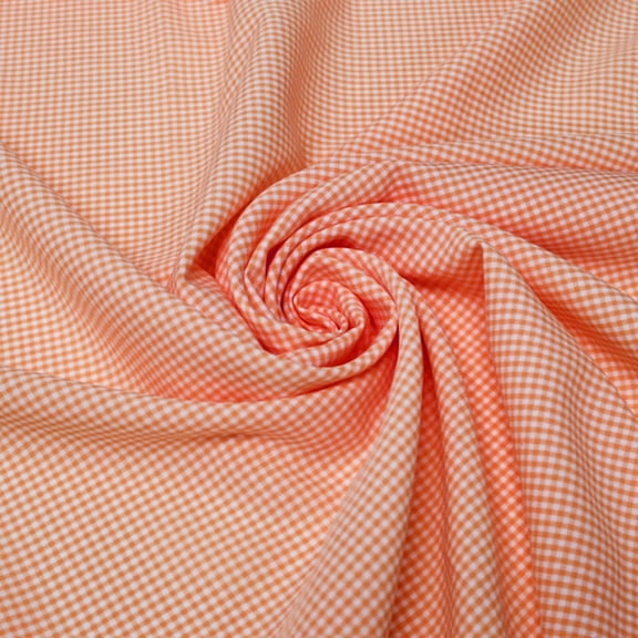 60" Wide-Polyester Mini Checkered Poplin Fabric by The Yard for Apparel, Clothing, Headbands, Drapery, Accessories, Decorations, Upholstery, and DIY Projects.