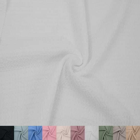 60" Wide-Polyester Spandex-Crinkled Della Textured Stretch Fabric by The Yard-for Apparel, Accessories, Headbands, Drapery, Decorations, and DIY Projects