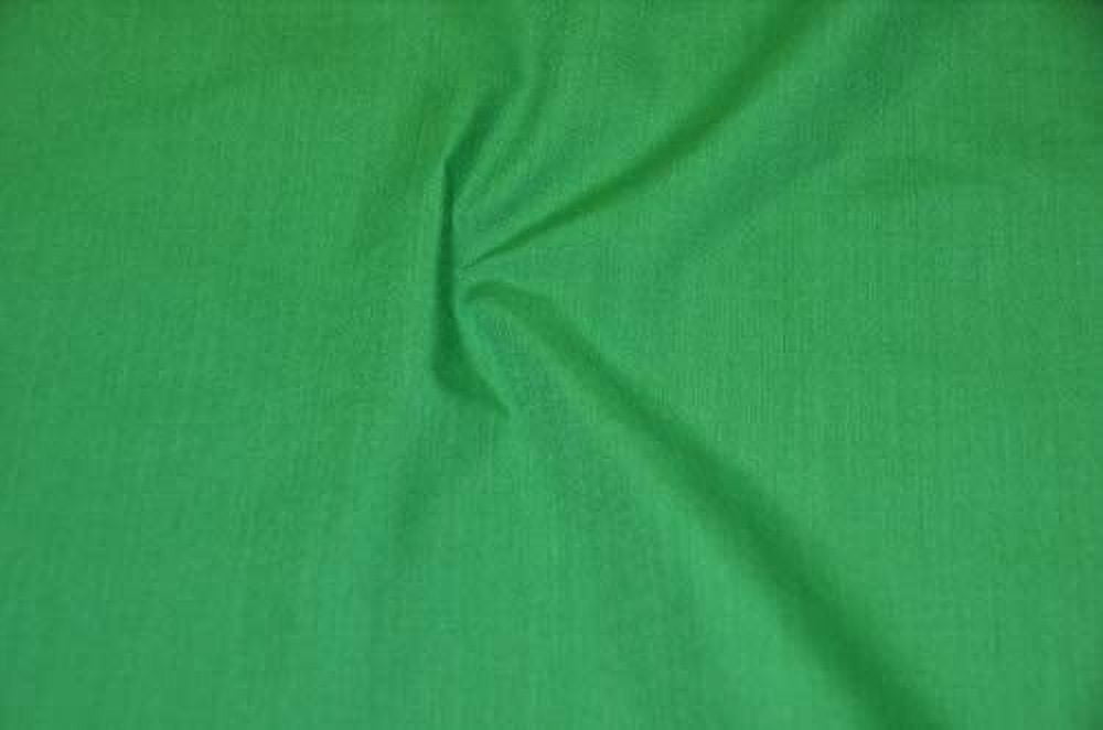 60" Wide Green Cotton Blend Broadcloth Fabric by The Yard
