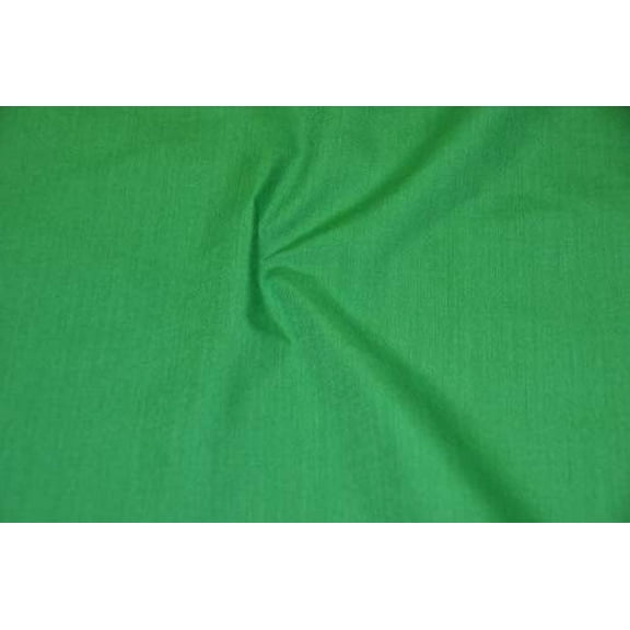 60" Wide Premium Cotton Blend Broadcloth Fabric by The Yard (Green)