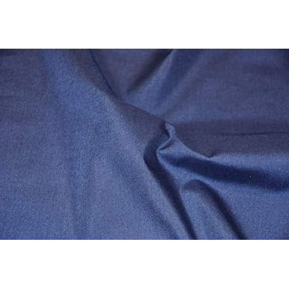 60" Wide Premium Cotton Blend Broadcloth Fabric by The Yard (Navy Blue)