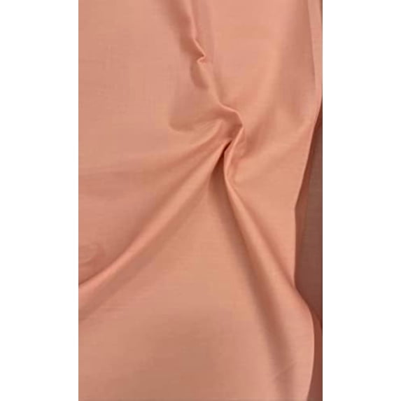 Sedona Designz 60" Wide Poly Cotton Broadcloth Fabric by the Yard, Peach